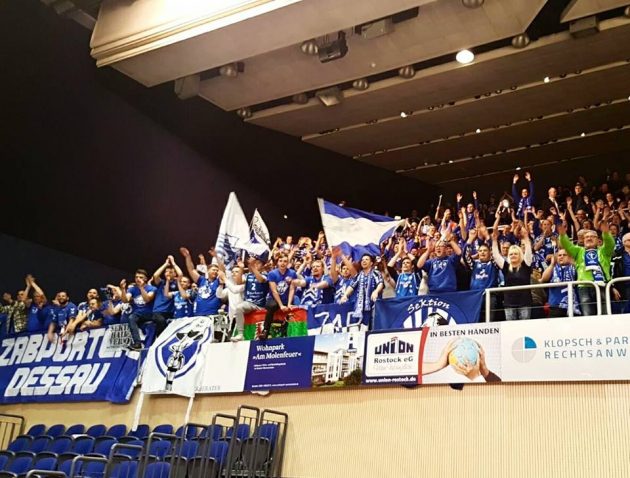 Auswärts-Fans in Rostock