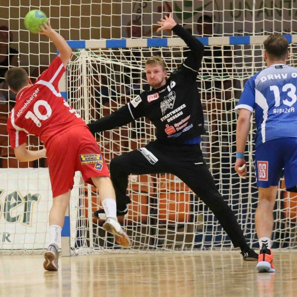 7-Meter im Spiel gegen den 1. VfL Potsdam