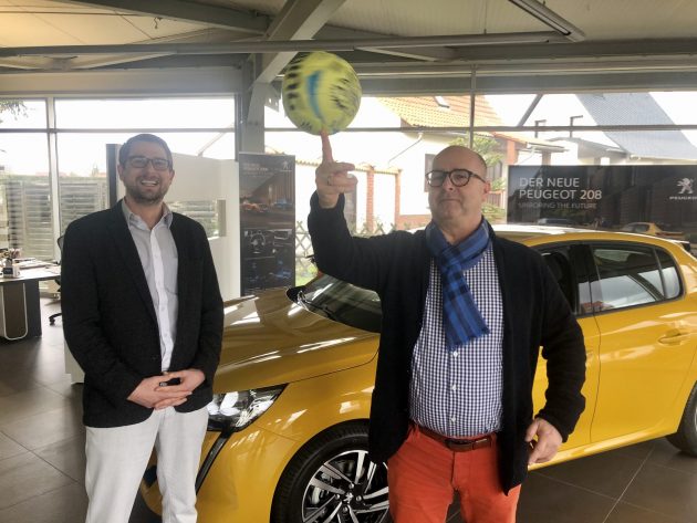 ASC Dessau GmbH Sponsor Sebastian Glock und Thomas Stein bei der Sponsorenpräsentation ASC Dessau GmbH