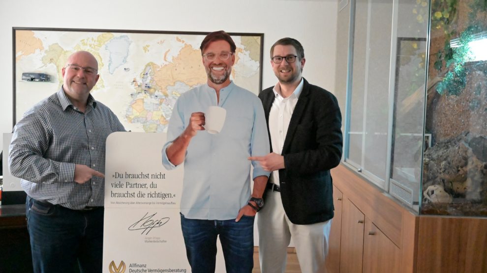 Sebastian Glock und Thomas Zitzl bei der Sponsorenpräsentation