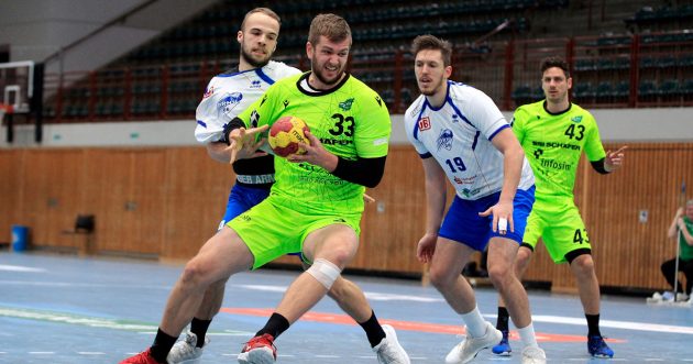 abwehr-rimpar-1120 DRHV-Abwehr im Spiel gegen DJK Rimpar Wölfe in der Saison 2020/21