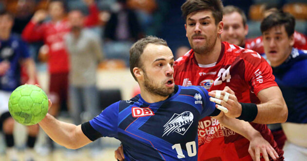 Vincent Sohmann im Spiel gegen die SG BBM Bietigheim