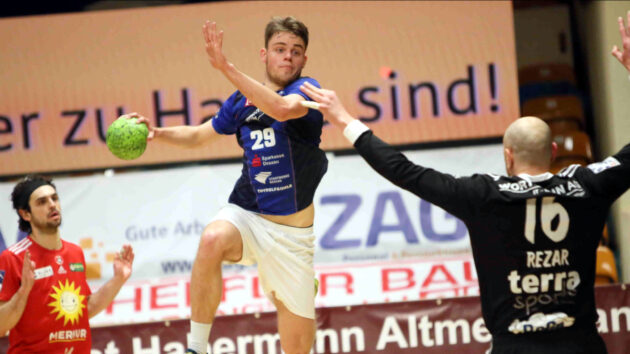 nicolas-neumann-page-0317 DRHV-Linksaußen Nicolas Neumann im Spiel gegen den TuS N-Lübbecke