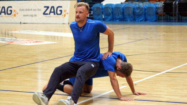 trainingsauftakt-drhv-maxundvincent-0721 Max Scheithauer und Vincent Sohmann beim Trainingsauftakt zur Saison 2021/22