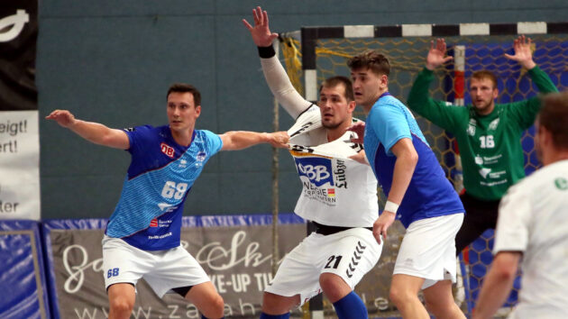 abwehr-usedom-0821 DRHV-Abwehr mit Max Emanuel und Oliver Seidler Testspiel HSV Insel Usedom 2021/22