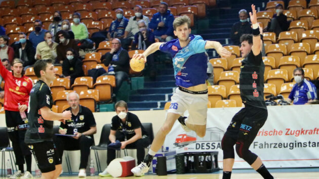 danneberg-coburg-1221 Yannick Danneberg im Spiel gegen den HSC 2000 Coburg in der Saison 2021-22