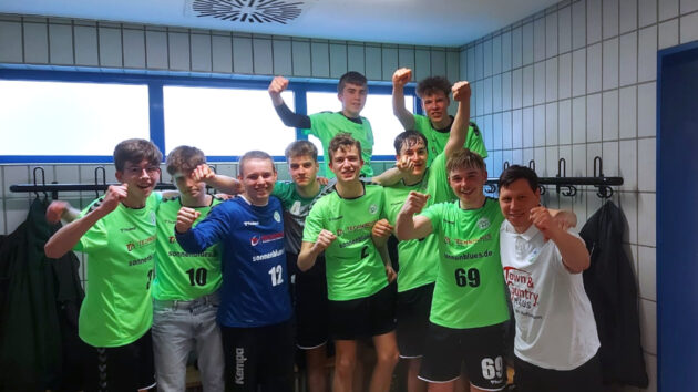 b-jugend-gommern-0422 B-Jugend nach dem Sieg gegen Gommern Saison 2021/22