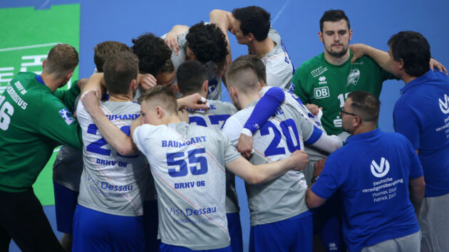 DRHV-Team vorm Spiel gegen Dresden Saison 2021/22
