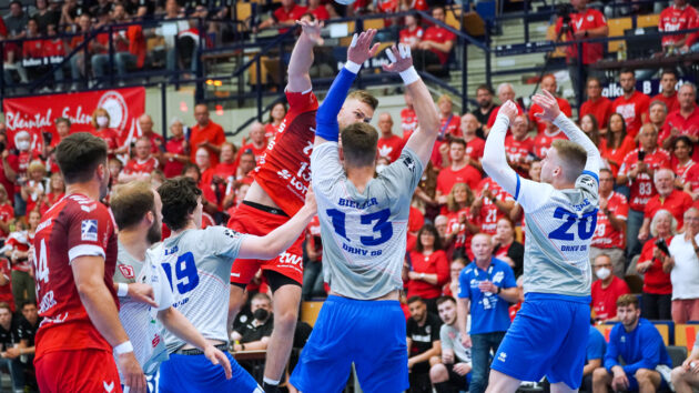 vb-dresden-0622 DRHV-Defensive mit Tillman Leu, Tim Bielzer und Malvin Haeske Saison 2021-22