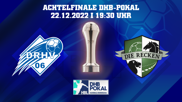 drhv_dhb_pokal_termin_16_9 Spieltermin DHB-Pokal gegen TSV Hannover-Burgdorf Saison 2022/23