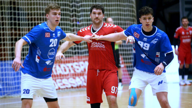 spielbericht-bietigheim-1122 Malvin Haeske und Tillman Leu im Spiel gegen die SG BBM Bietigheim Saison 2022/23