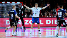 Luka Baumgart im Spiel gegen den ThSV Eisenach Saison 2022/23