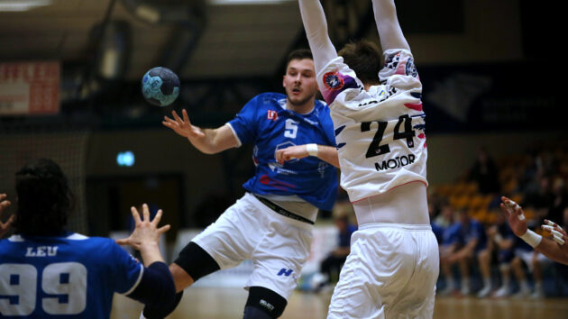 vorbericht-nordhorn-1122 Timo Löser im Spiel gegen HC Motor Zaporizhzhia Saison 2022/23