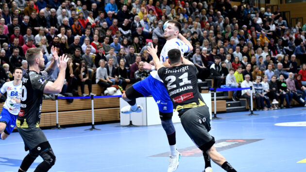 spielbericht-dresden-1222 Timo Löser im Spiel gegen den HC Elbflorenz Dresden Saison 2022/23