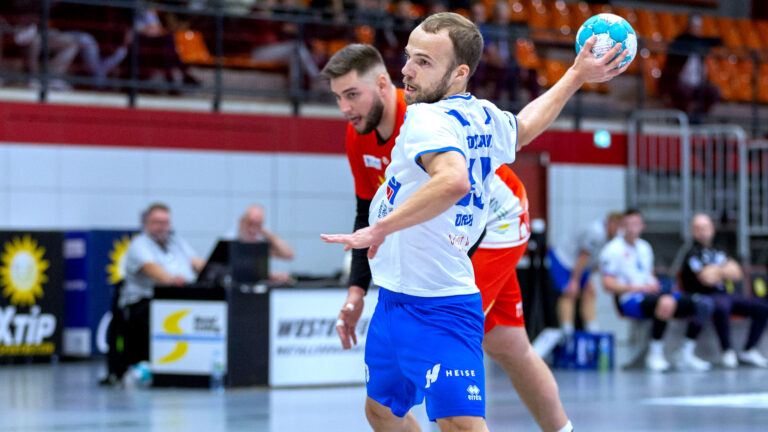 vorbericht-konstanz-1222 Vincent Sohmann im Spiel beim TuS N-Lübbecke Saison 2022/23