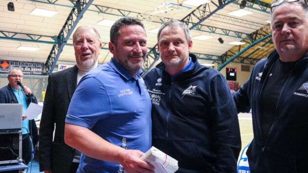 Ehrungen beim Heimspiel gegen den HC Empor Rostock Saison 2022/23