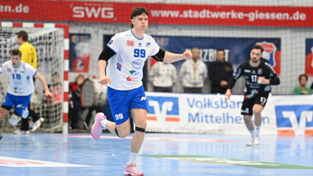 Tillman Leu im Spiel gegen den TV 05/07 Hüttenberg Saison 2022/23