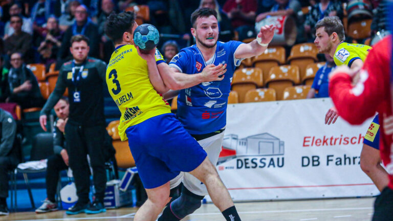 vorbericht-hüttenberg-0223 Timo Löser im Spiel gegen den HC Empor Rostock Saison 2022/23