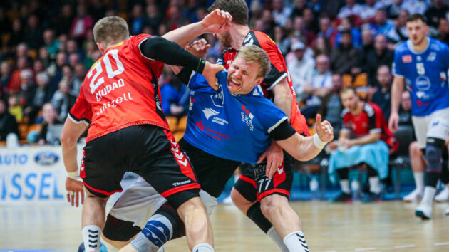 vorbericht-essen-0323 Patrick Gempp beim Heimspiel gegen den VfL Lübeck-Schwartau