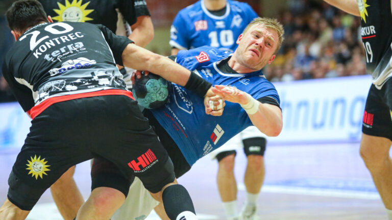 spielbericht-lübbecke-0523 Patrick Gempp im Spiel gegen den TuS N-Lübbecke Saison 2022/23