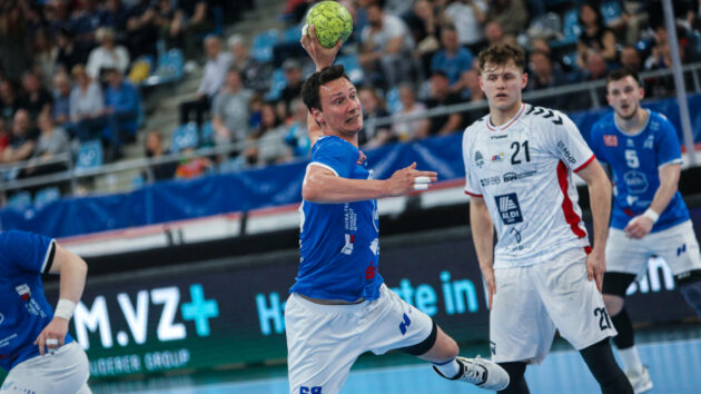 Max Emanuel im Spiel bei der SG BBM Bietigheim Saison 2022/23