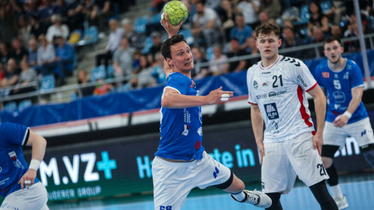 vorbericht-dresden-0623 Max Emanuel im Spiel bei der SG BBM Bietigheim Saison 2022/23