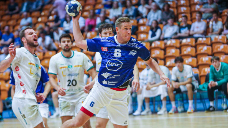 spiel-leipzig2-0823 Jakub Hrstka im Vorbereitungsspiel gegen den SC DHfK Leipzig II Saison 2023/24