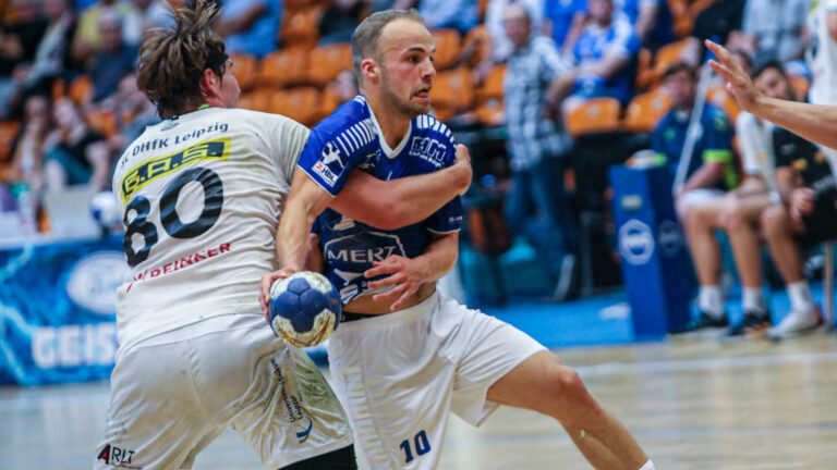 vorbericht-großwallstadt-0923 Vincent Sohmann beim Vorbereitungsspiel gegen SC DHfK Leipzig II Saison 2023/24