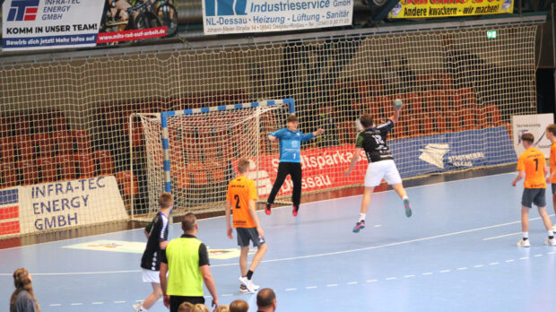 männliche C-Jugend im Spiel gegen die HSG Ehle