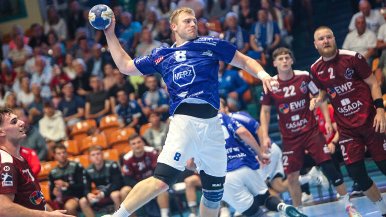 vorbericht-melsungen-1023 Patrick Gempp im Spiel gegen den 1. VfL Potsdam Saison 2023/24