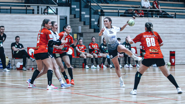 spielbericht-damen-halle-1223 Fabienne Welhöner im Spiel gegen SV Union Halle-Neustadt II Saison 2023/24