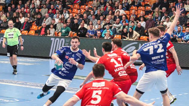 vorbericht-potsdam-0224 Timo Löser im Spiel gegen die HSG Nordhorn-Lingen Saison 2023/24