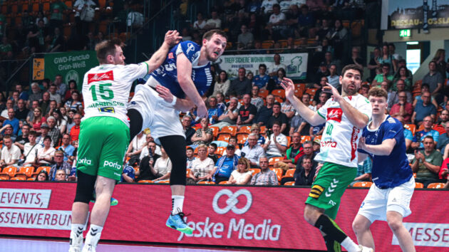 spielbericht-minden-0424 Timo Löser im Spiel gegen GWD Minden Saison 2023/24