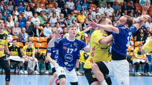 spielbericht-coburg-0524 Vincent Bülow im Spiel gegen den HSC 2000 Coburg Saison 2023/24