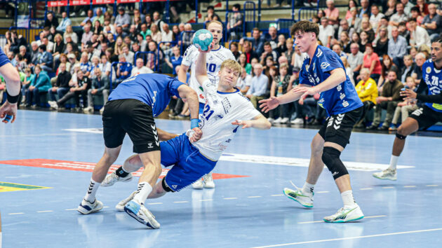 vorbericht-coburg-0524 Julius Drachau im Spiel gegen den EHV Aue Saison 2023/24