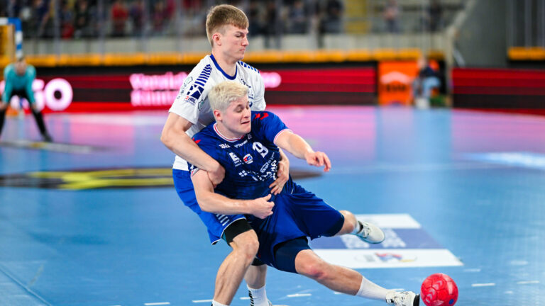 spielbericht-bietigheim-0624 Luka Baumgart im Spiel gegen die SG BBM Bietigheim Saison 2023/24