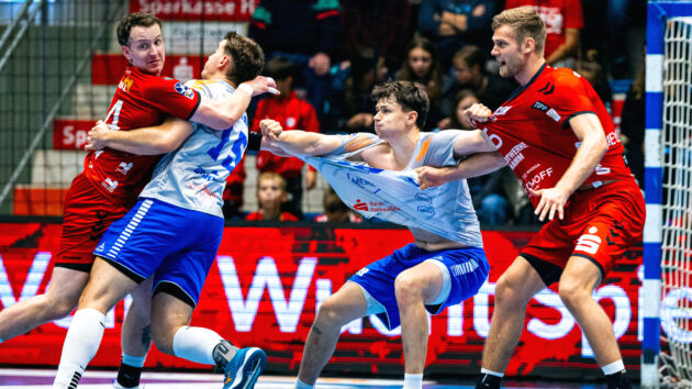 Schwerstarbeit für die DRHV-Defensive beim Auswärtsspiel gegen den ASV Hamm-Westfalen Saison 2024/25