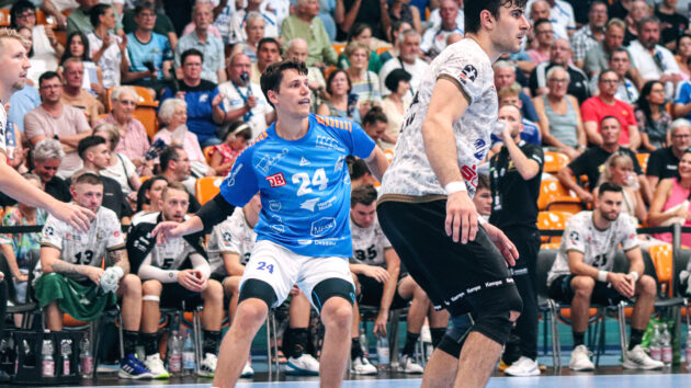 Oskar Emanuel im Spiel gegen den HC Elbflorenz Dresden Saison 2024/25