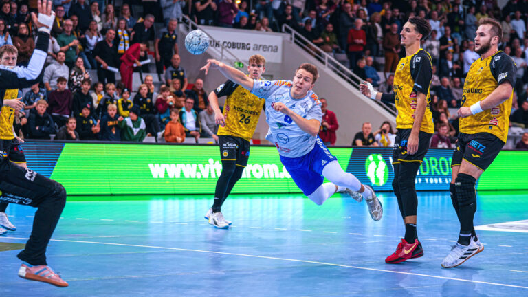 vorbericht_essen_1124 Fritz-Leon Haake im Spiel gegen den HSC 2000 Coburg Saison 2024/25