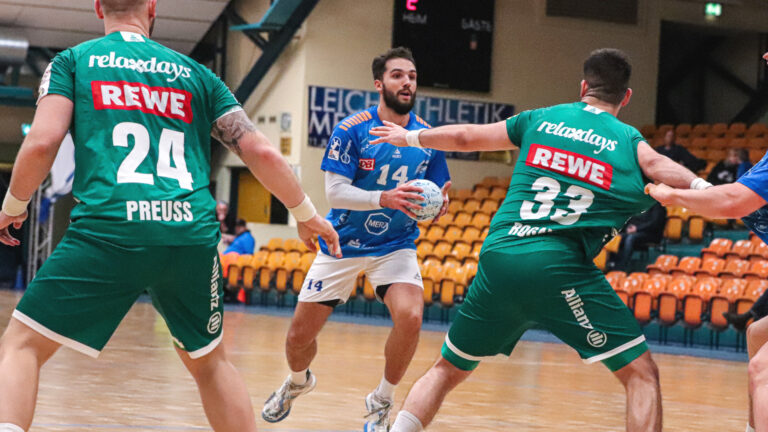 vorbericht_dresden_0225 Jakub Powarzyński im Testspiel gegen den SC DHfK Leipzig Saison 2024/25