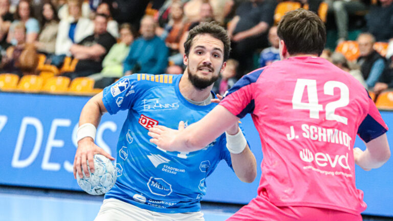 vorbericht_lübbecke_0525 Jakub Powarzyński im Spiel gegen den TSV Bayer Dormagen Saison 2024/25