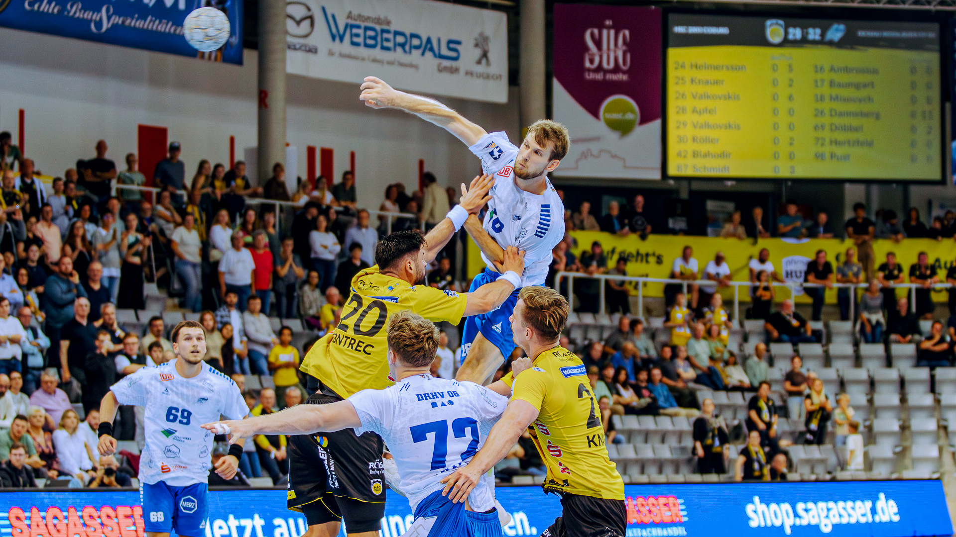 Yannick Danneberg Saison 2025/26 beim Auswärtsspiel in Coburg