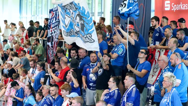 Fanszene Dessau und Ferndorf beim Wiederholungsspiel in Essen Saison 2024/25