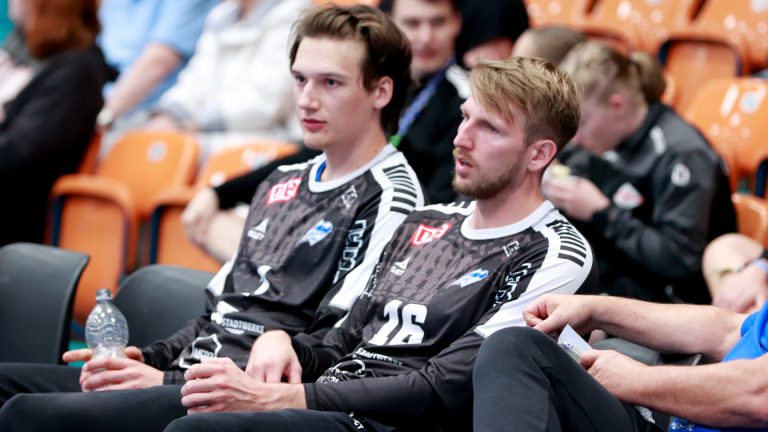 vorbericht_lübbecke_1025 Das Torhütergespann beim DRHV Janik Patzwaldt und Philip Ambrosius (v.l.n.r) Saison 2025/26