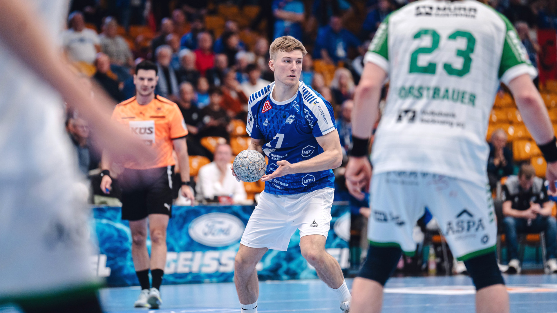 Kapitän Luka Baumgart im Spiel gegen den HC Oppenweiler/Backnang Saison 2025/26