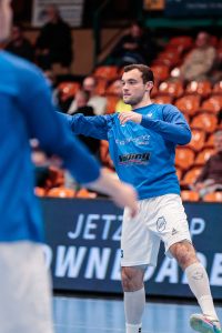Fynn Gonschor beim Warm Up Saison 2025/26