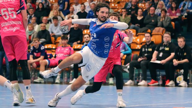 spielbericht_dormagen_1225 Jakub Powarzyński im Spiel gegen den TSV Bayer Dormagen Saison 2025/26