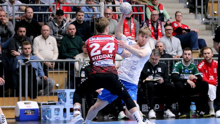 Julius Drachau im Spiel bei der HSG Nordhorn-Lingen Saison 2025/26