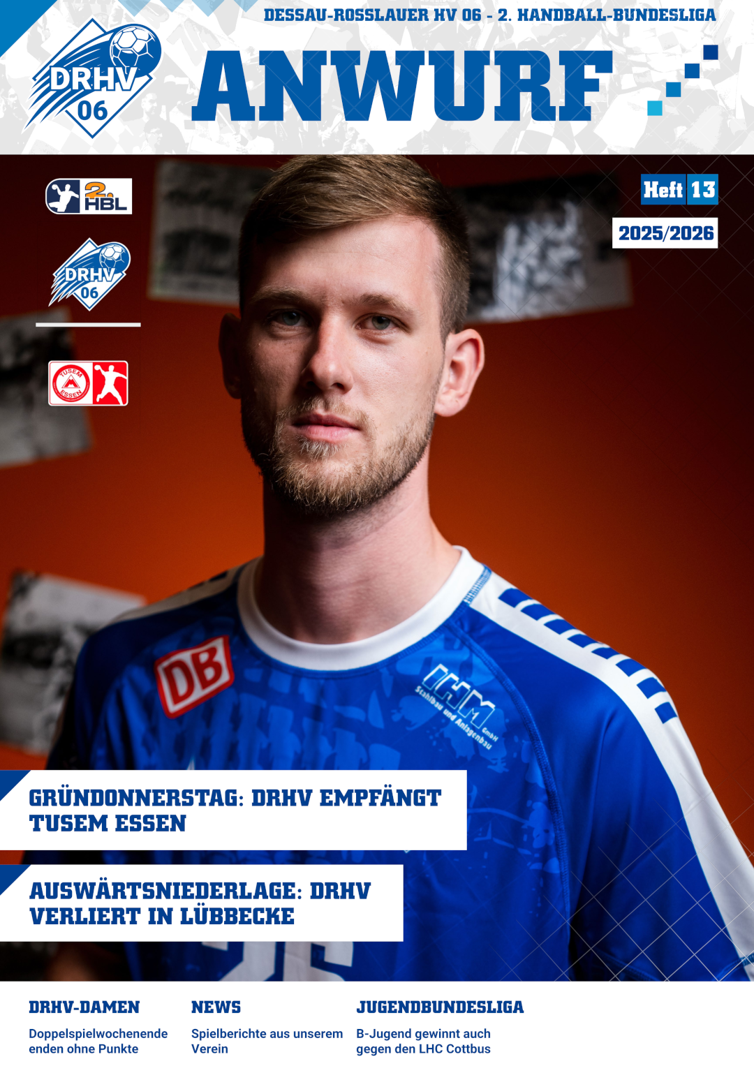 Cover Anwurf No. 13 Saison 2025/26