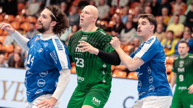 DRHV-Defensive im Spiel gegen die Eulen Ludwigshafen Saison 2025/26